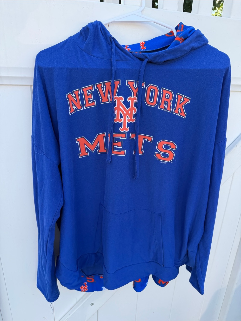 Royal Blue Hoodie - Mets Pullover Sweatshirt